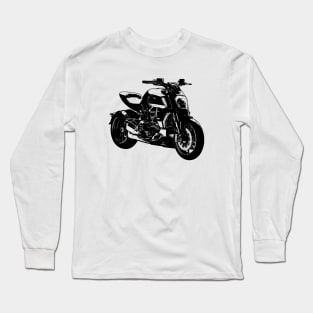 Diavel 1260S Bike Sketch Art Long Sleeve T-Shirt